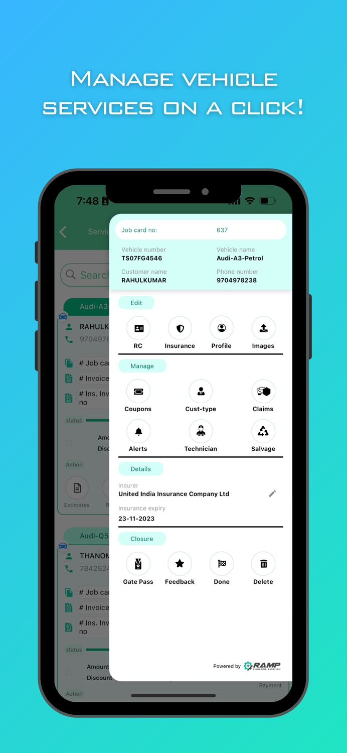 RAMP Garage- Workshop Software