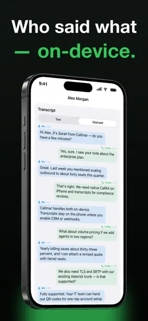 Callmar — SIP Phone & AI Notes screenshot 4