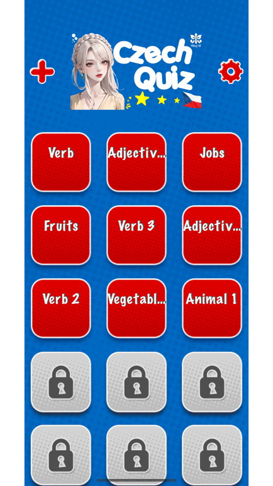 #1. Game to learn Czech Flashcards (iOS) De: Duc Tang Van