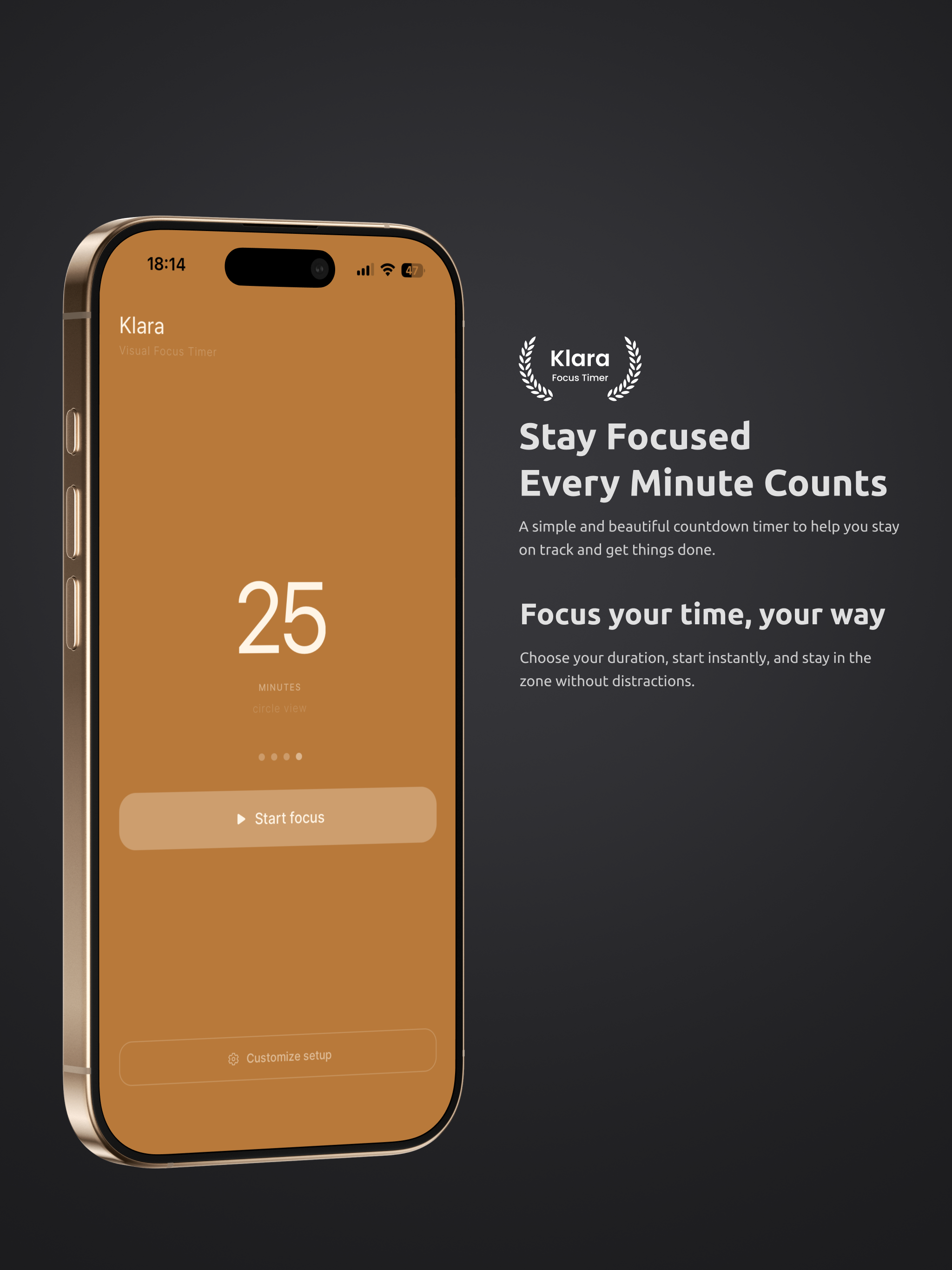 Klara: Visual Focus Timer screenshot 8
