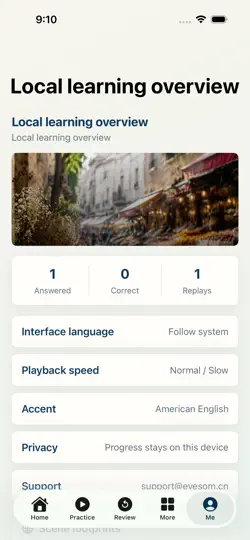 Screenshot von 教你练听力 5 auf dem iPhone 5