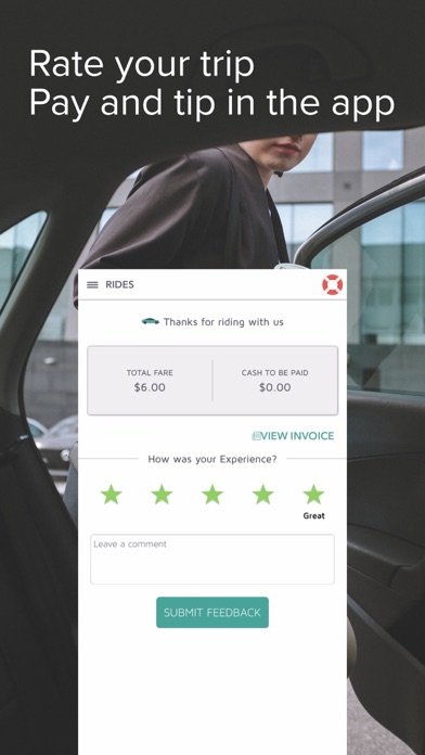 HUM Rideshare Screenshot