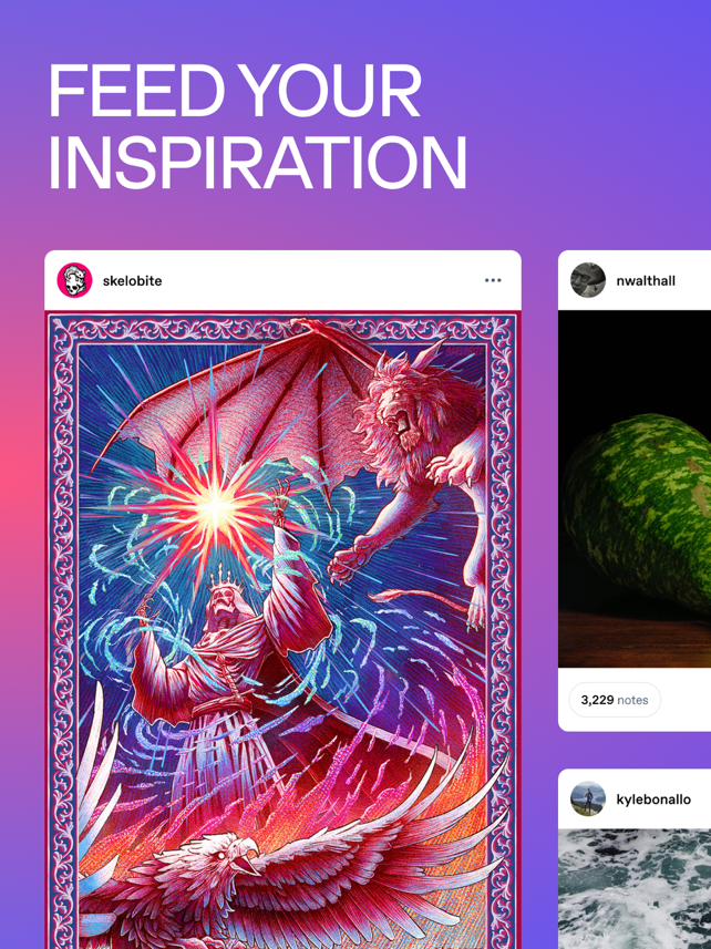 Tumblr: Social Media & Art Screenshot