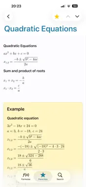 Math Formulas - Ref. Guide screenshot 3