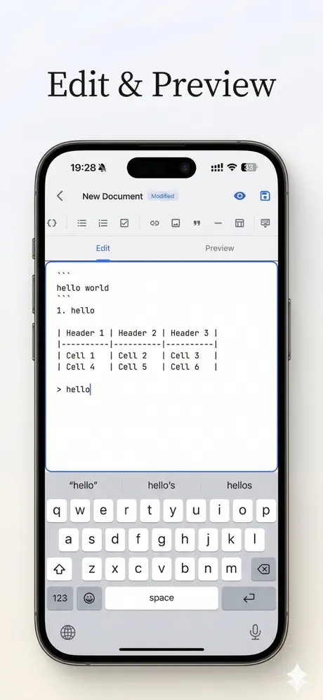 mobileMD Markdown阅读与编辑器应用截图