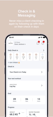 Balance coaching screenshot