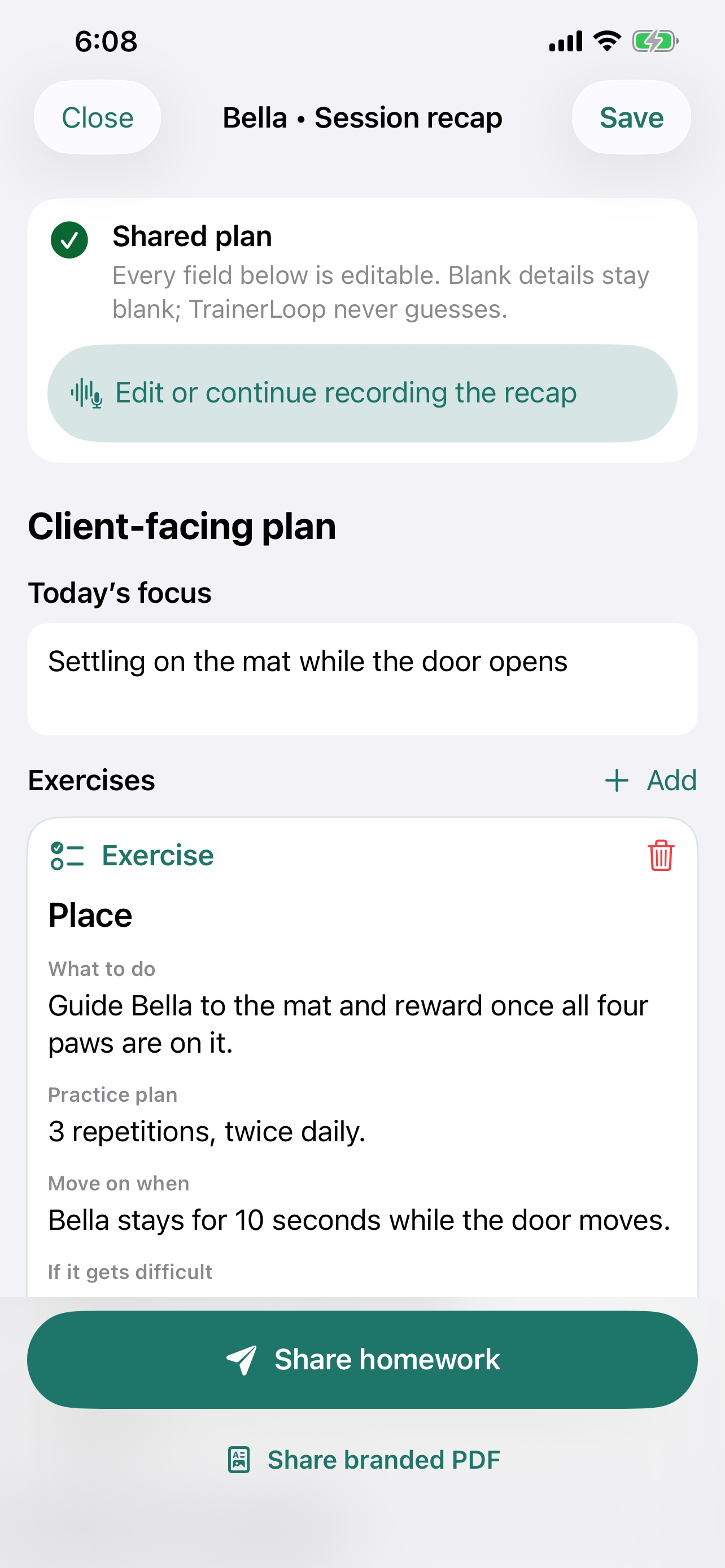 TrainerLoop screenshot 6