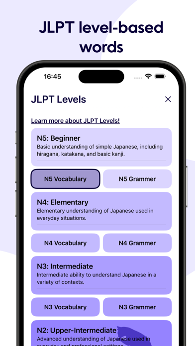 Learn Japanese Vocabulary Screenshot