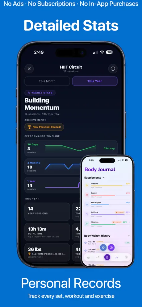 You Got This! Workout Tracker 应用截图