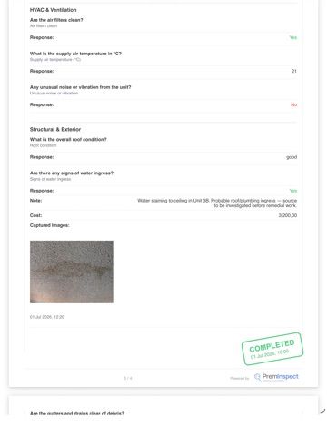 PremInspect iPad screenshot