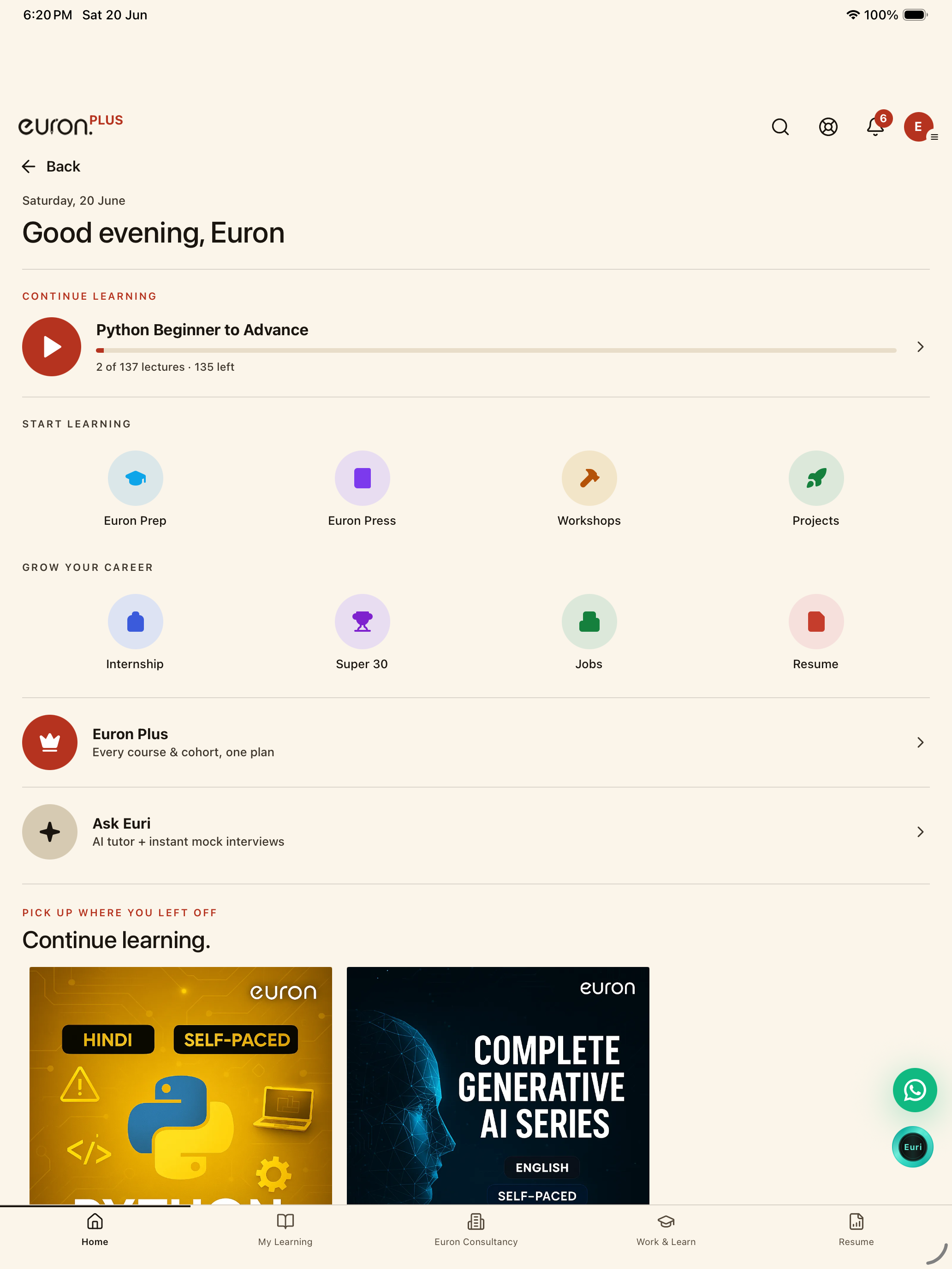 Euron - Your Learning App screenshot 14