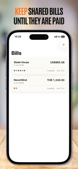 Capture d'écran de Flexible Bill Splitter sur iPhone 5