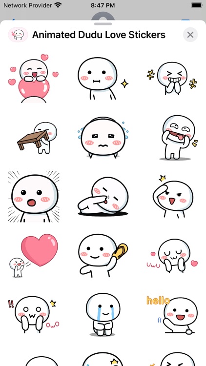 Animated Dudu Love Stickers by Fonts Apps