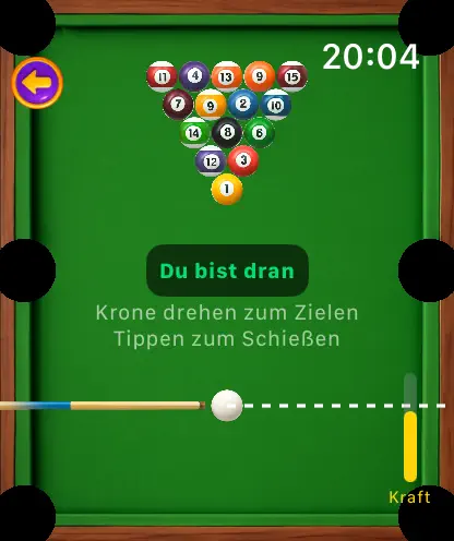 Screenshot von 8 Ball Pool For Watch auf dem iPhone 1