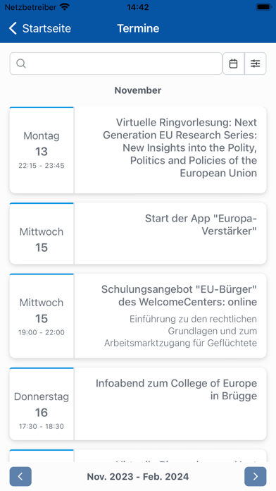Europa-Verstärker Screenshot