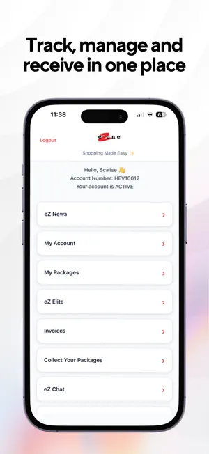 eZone App screenshot 2