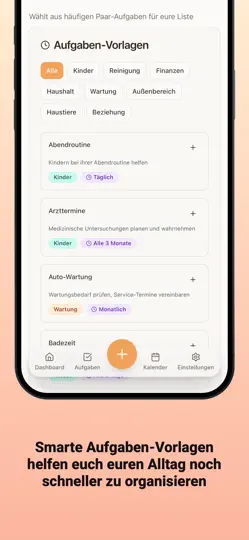 Screenshot von Fiftyfifty - Mental Load App auf dem iPhone 6