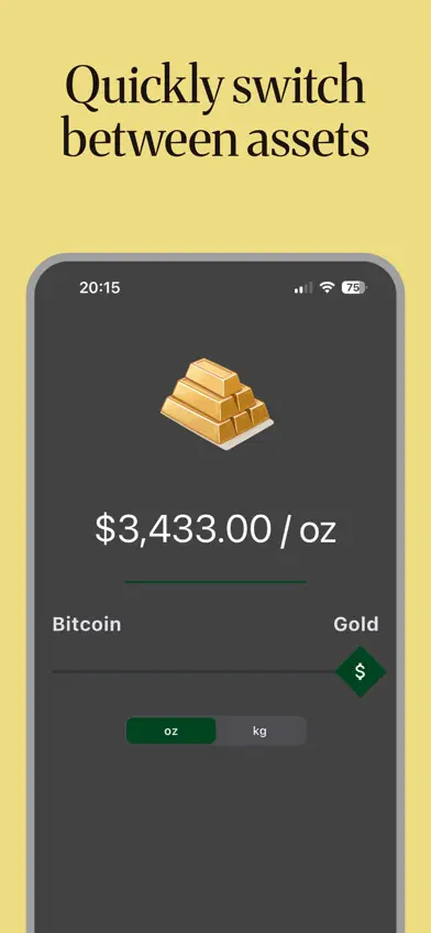 Live Bitcoin Gold Silver Price screenshot 2