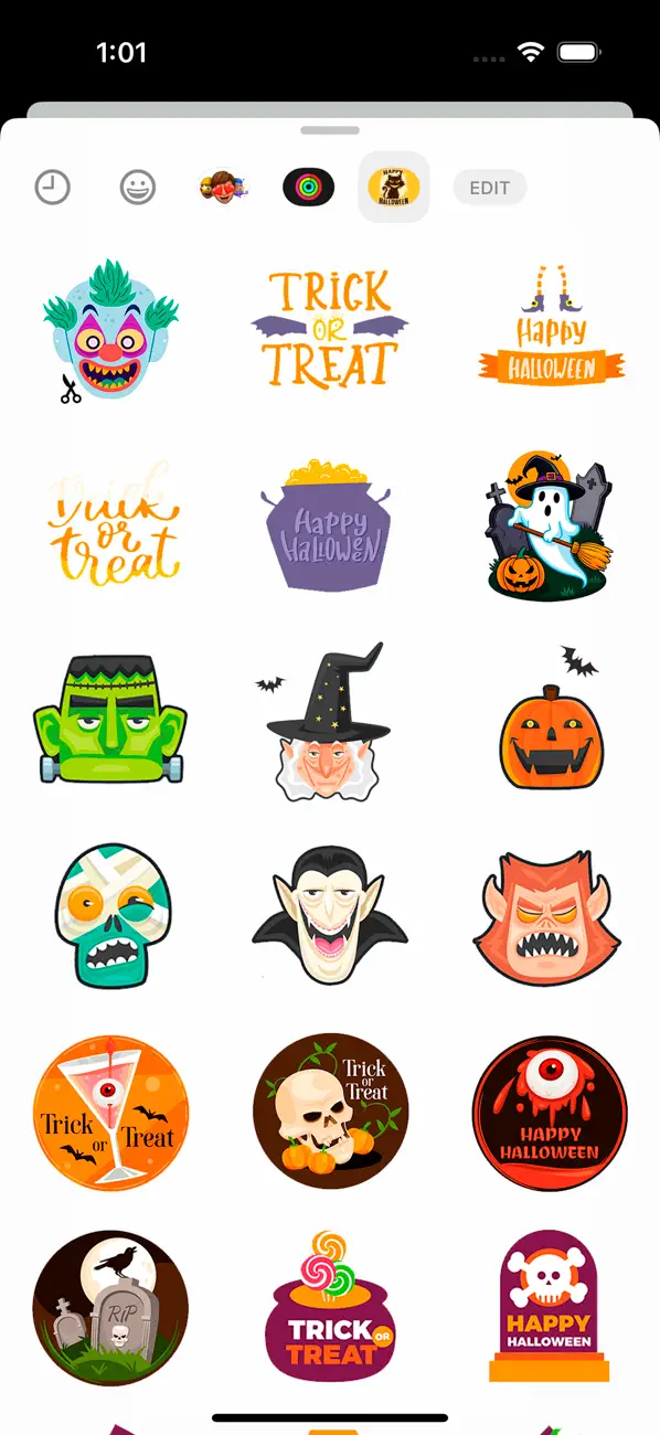 Screenshot #3 pour Haunting Halloween Stickers