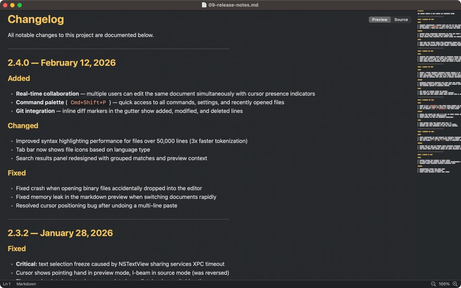 #9. Editorio (macOS) Με: Lovre Crncevic