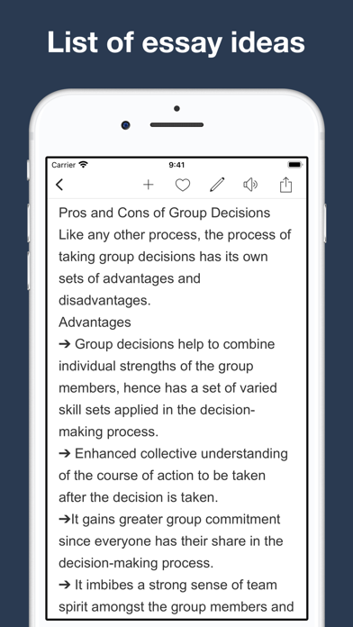 Screenshot #3 pour Essay writing materials