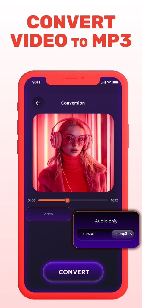 TubeMate: Convert Video To MP3 - The app simplifies media transformation, allowing swift video to MP3 conversion with clear format selection.