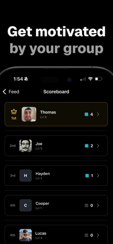 Huddle: Workout With Friends iPhone screenshot