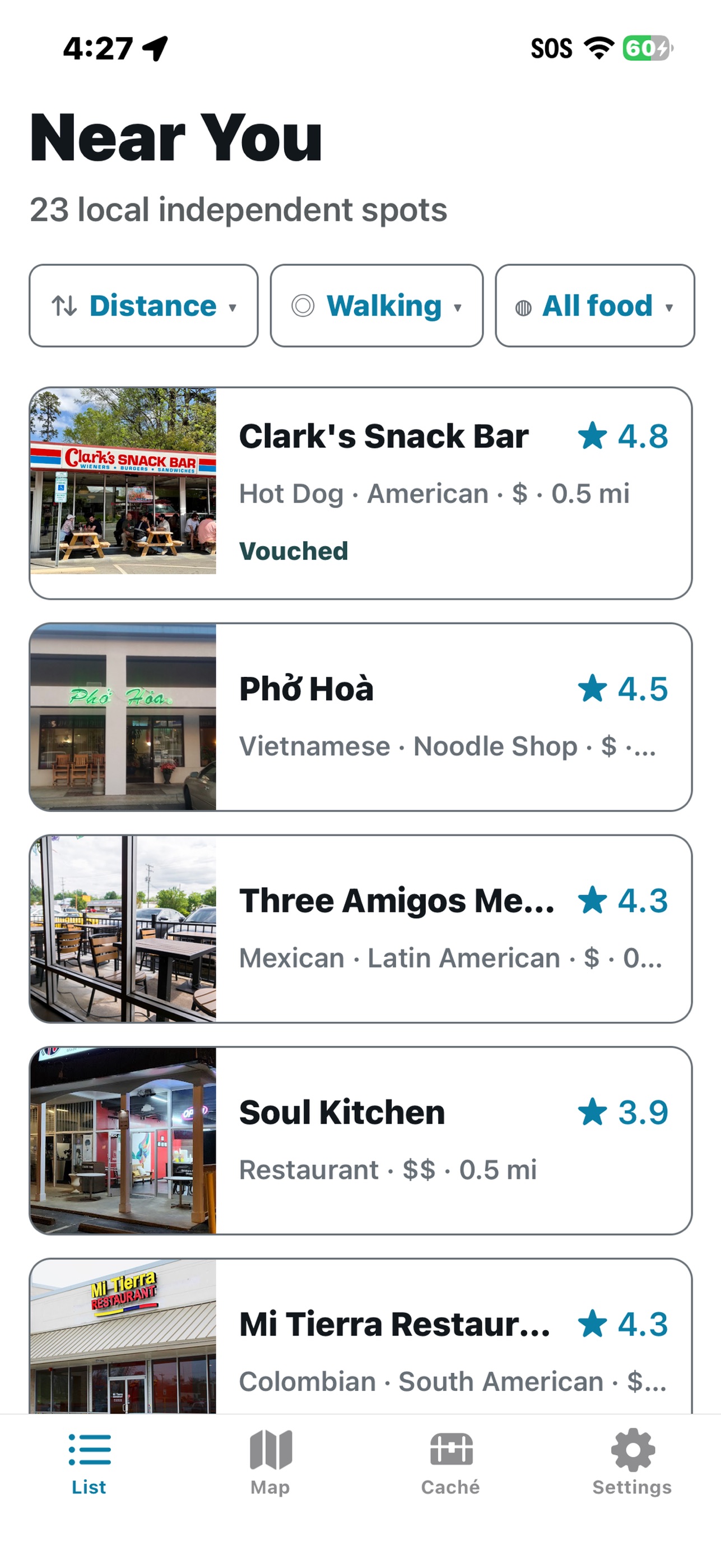 Screenshot 1 of Local Haunts: Local Eats