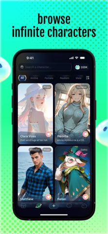 Boop: AI Chat & Character Meet iPhone screenshot