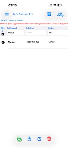 Safe Contact Pro Screenshot 4 of 6