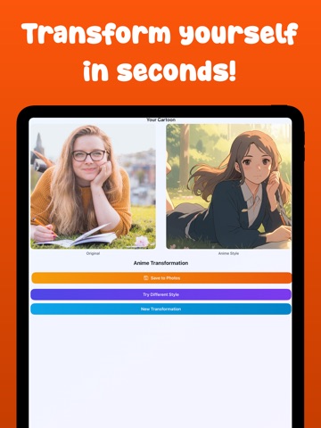 Cartoon Yourself - Toon AI iPad screenshot