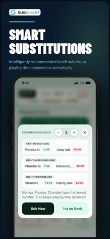 SubSMART: Game Day Assistant iPhone screenshot