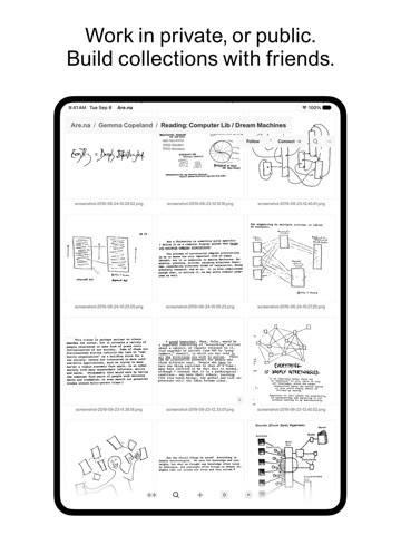 Are.na iPad screenshot 5