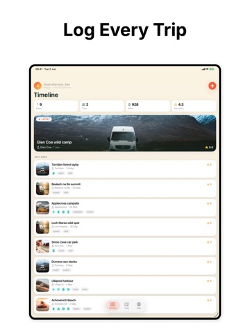 VanTales: Campervan Journal iPad screenshot