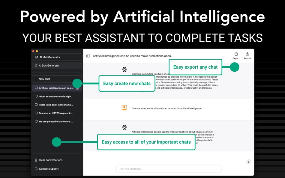 #7. AI Chat Bot - Ask Assistant (macOS) Podle: Neural Techlabs