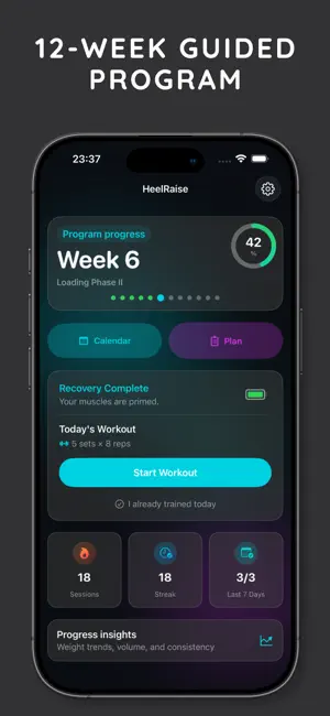 HeelRaise: Calf Raise Trainer screenshot 1
