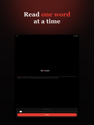 Fastbook: Speed Reader