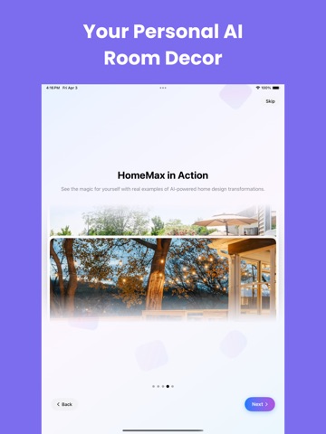 HomeMax AI - Home Decor iPad screenshot