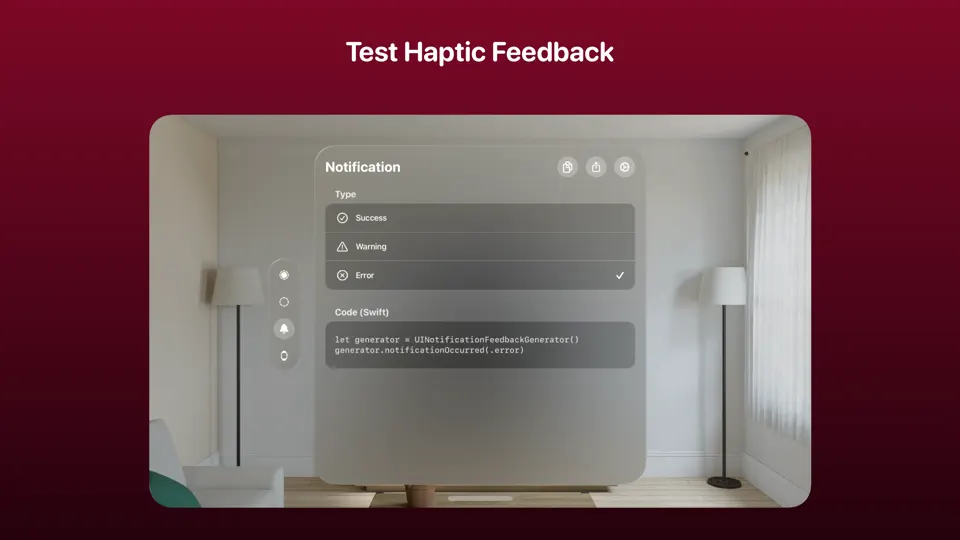 Haptics - Test Haptic Feedback screenshot 1