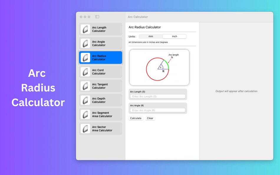 #3. Arc Calculation (macOS) di: Imran Pinjara