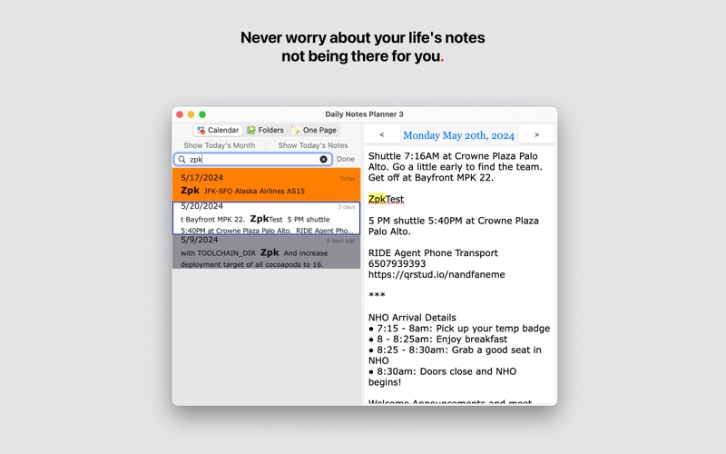 Screenshot #3 for Daily Notes Planner 3+