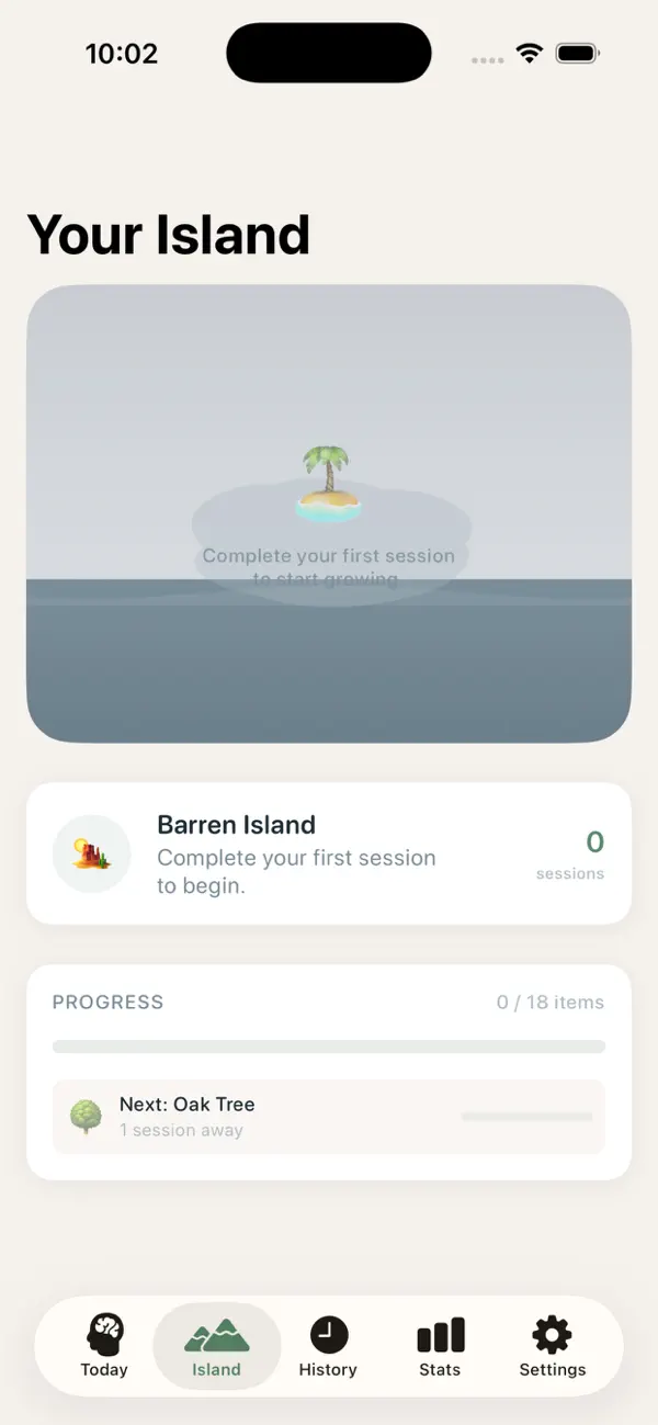 Screenshot #2 pour Focus Island: Pomodoro Timer