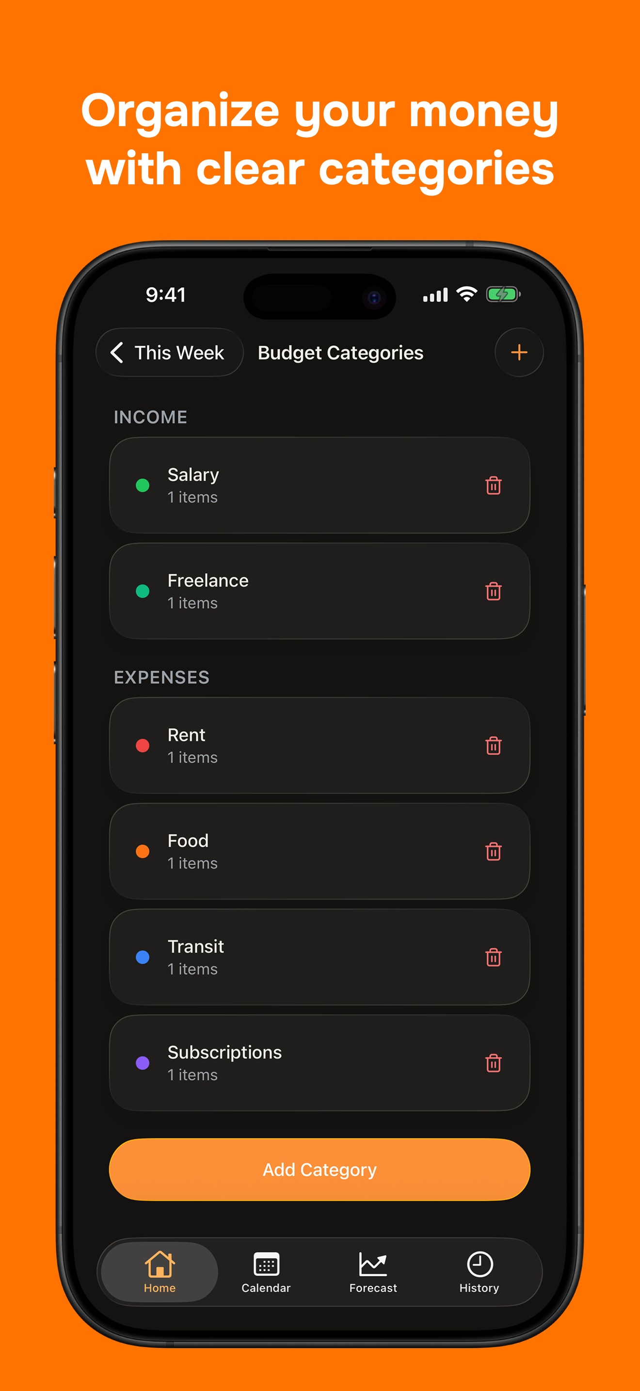 Weekly Finances