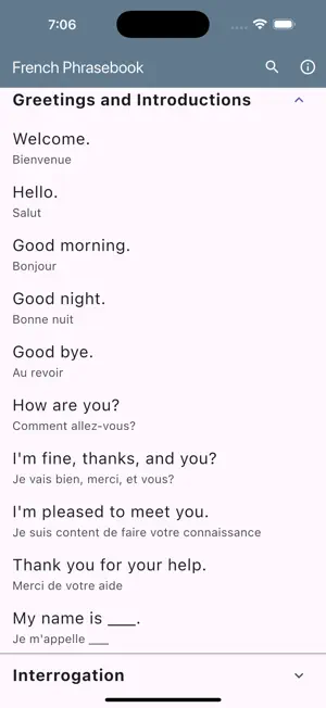 French Basic Phrases screenshot 2