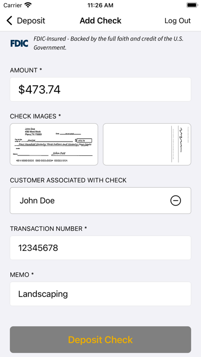 App screenshot