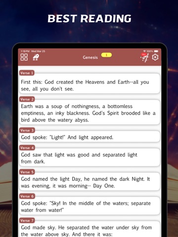 Message Bible iPad screenshot