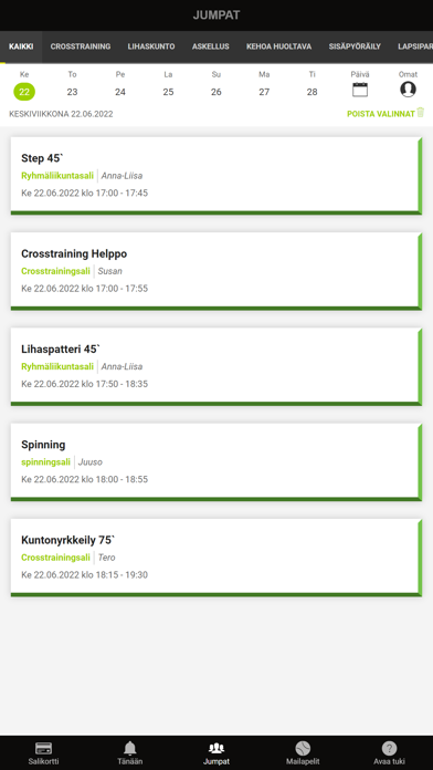 Liikuntakeskus Parkki Screenshot