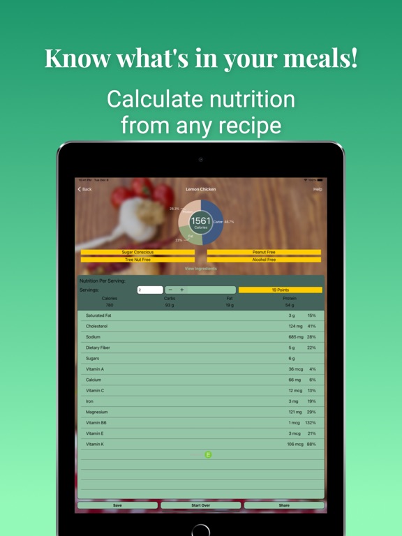 Screenshot #4 pour InaSnap! Nutrition