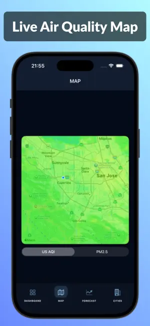 Качество воздуха: PureAir iPhone screenshot 3