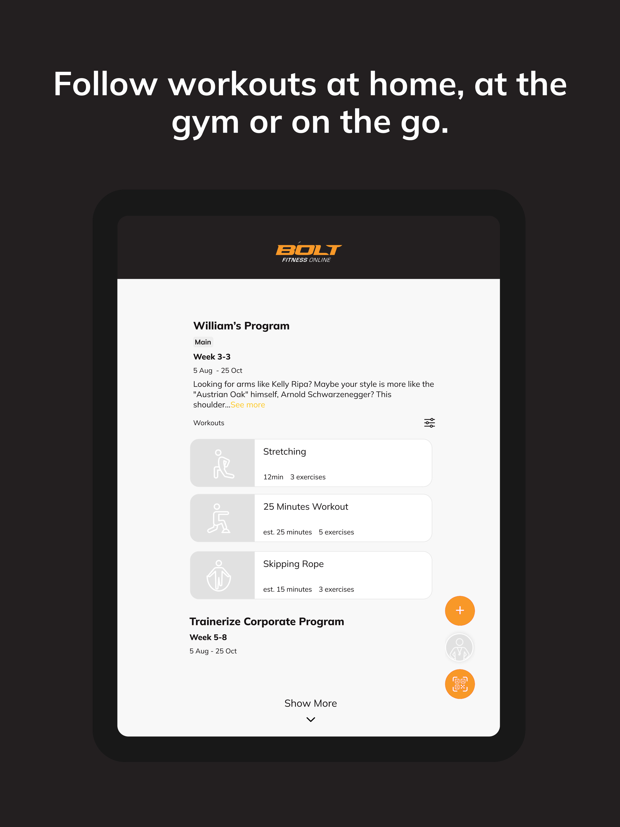 BOLT FIT ONLINE